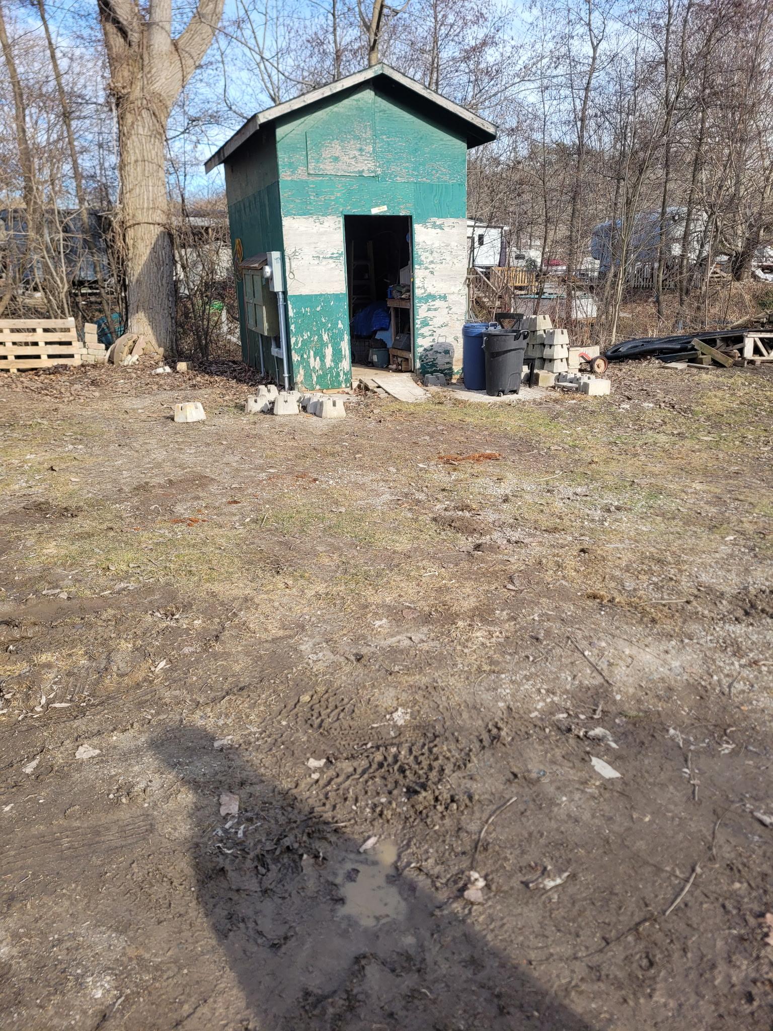 Same yard after junk removal — completely cleared and clean.
